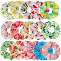 Bulk Wholesale Cute Summer Sweet Kawaii Hair Scrunchies Custom Fruits Ponytail Holder Hair Ties Bobbles for Women Girls MegaBDM