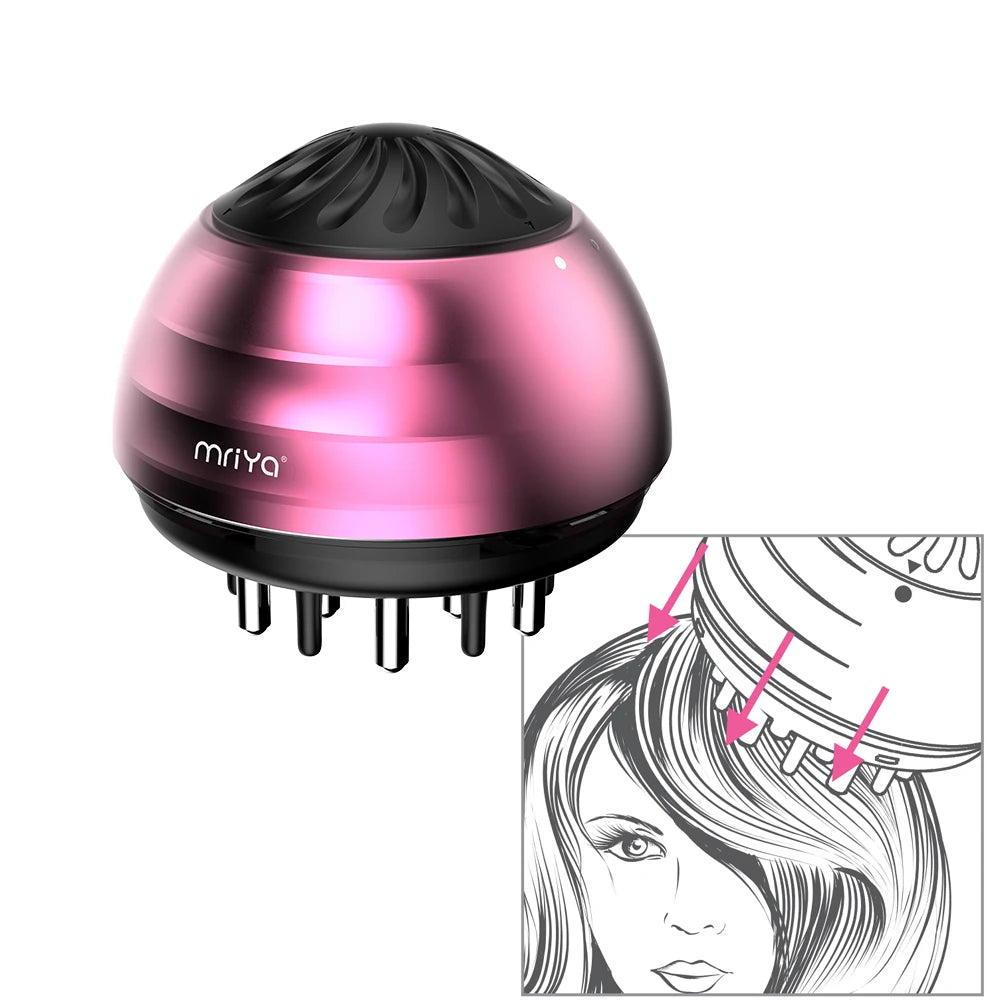 Fashionable Scalp Massager Hair Serum Comb Evenly Stimulates Hair Root Follicles for Men Women with Curly Hair Plastic Handle