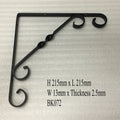 Fancy Powder Coating Metal Wall Mount Triangle Shelf Brackets Iron Material Decorative Shelf Bracket