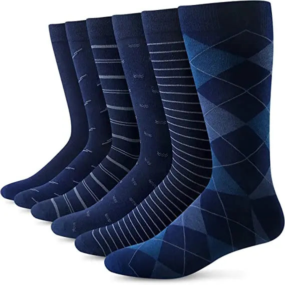 Mens Dress Socks & Hosiery Personalized Classic Business Crew Happy Design Colored Casual Cozy Sock Custom logo Crew for Men