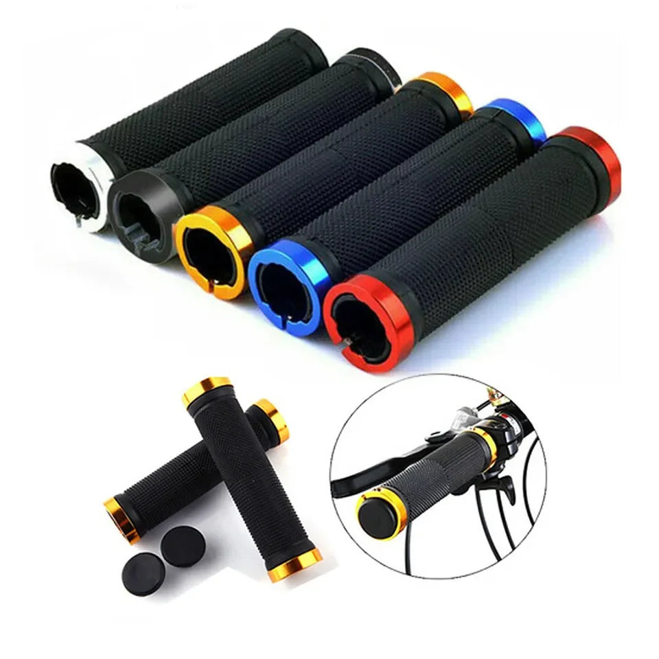 New Image Anti-Skid Rubber Grip Lock Handlebars for MTB BMX Road Cruisers Bicycle Accessories Bike