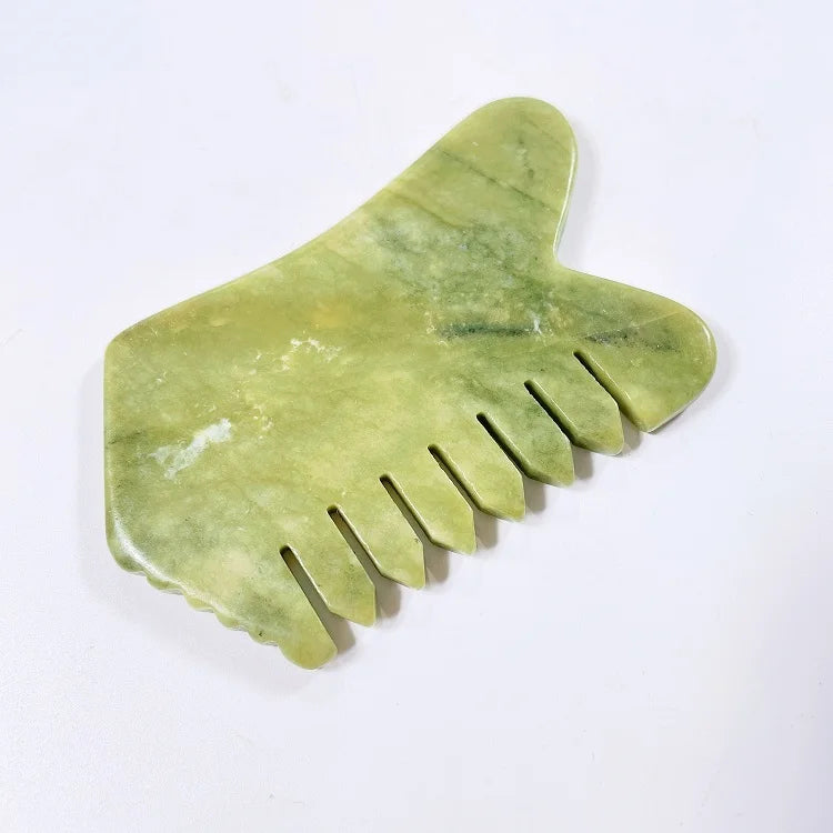 Huiying Xiuyan Jade Facial Scraping Massage Customized Gua Sha Comb Gua Sha Massager Products