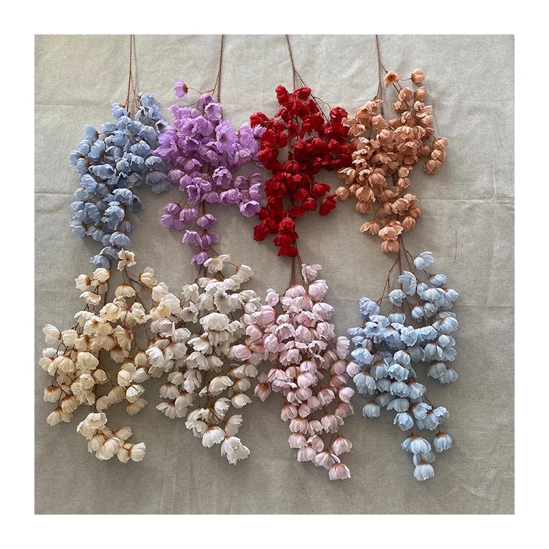 Wholesale Cheap Artificial Cape Gooseberry Flower Long Branch for Christmas Graduation Valentine's Day Mother's Day Easter