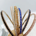 Hair Accessories Head Bands Faux Diamond Headband Luxury Bling Headband for Women