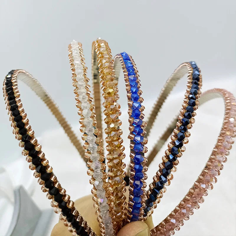 Hair Accessories Head Bands Faux Diamond Headband Luxury Bling Headband for Women