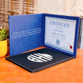 Personalized Graduation or Wedding Gifts PU Leather Diploma Holder Laser Blanks Folder Engraved Leatherette Certificate Cover
