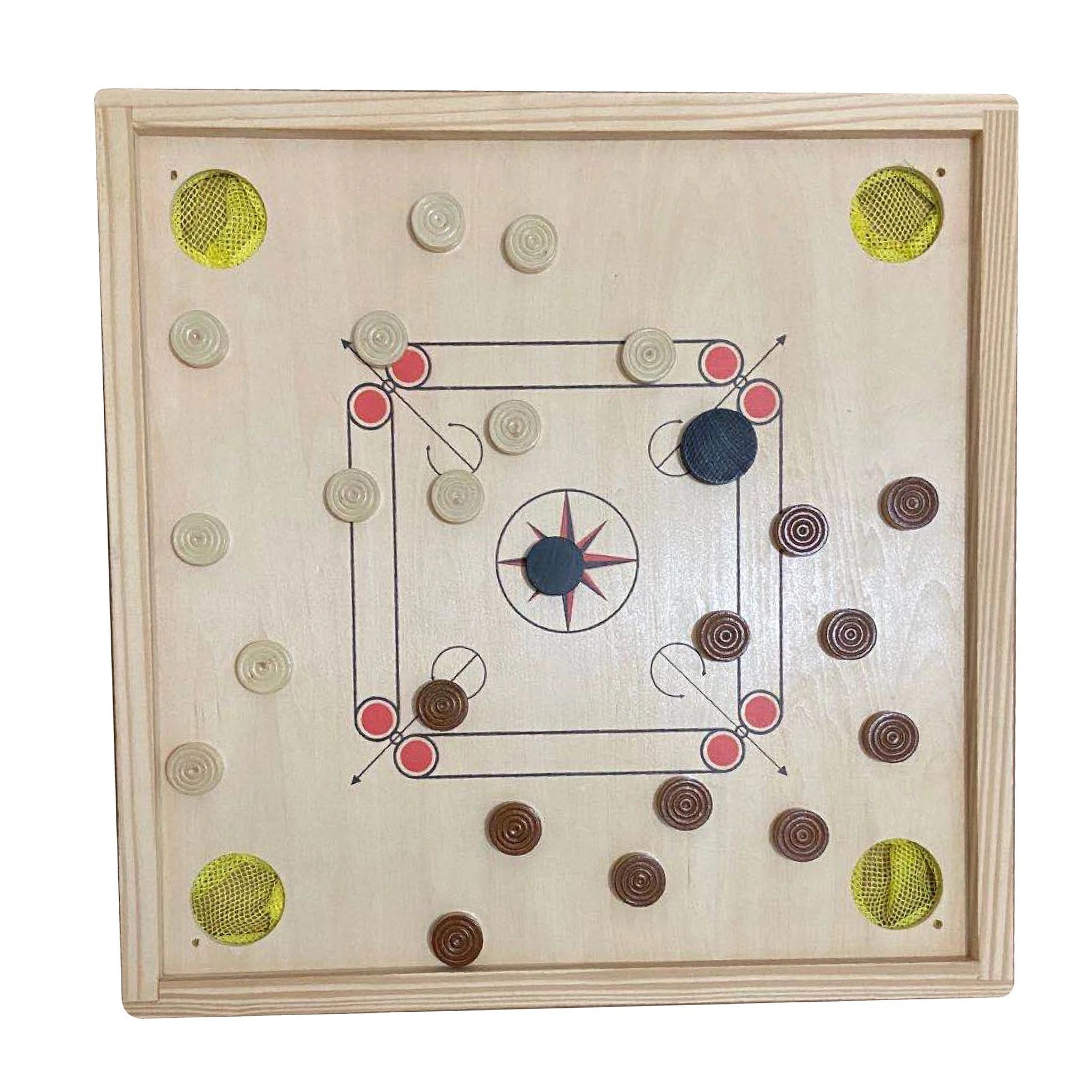 Hot Sale Indian Board for Sale Full Size Board Coins Set Maximum Size Carrom Board Coin Plastic