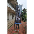2023 New Product Cheap Any Design 100D Polyester Custom Print Nobori Flags Banner with Pole and Stand