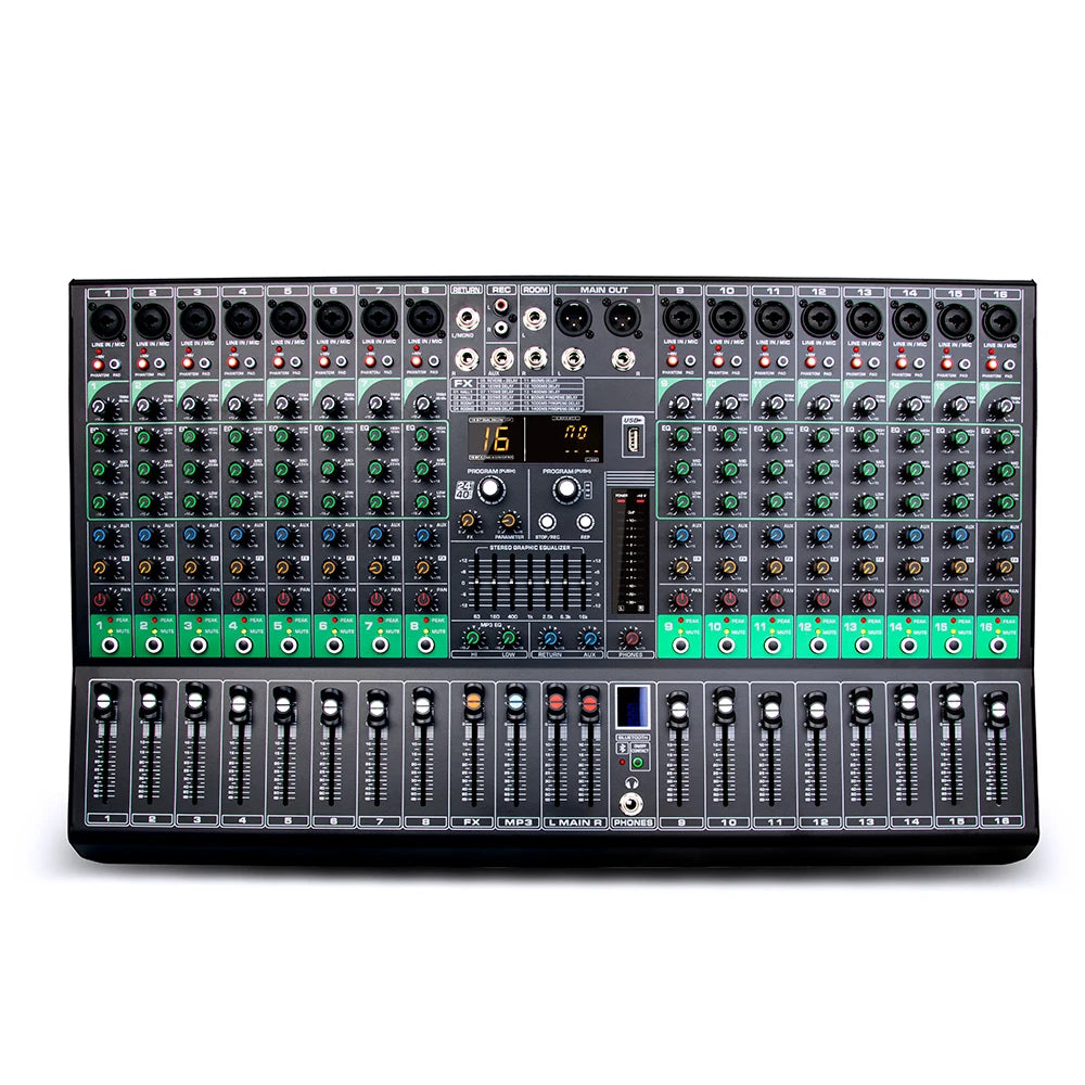Biner G160 Professional 16 Kinds of DSP Digital Effects 16 Channel Audio Mixer for Large Stage Performance MegaBDM