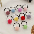 Girls Ponytail Children's Hair Accessories White Ball Elastic Hair Band