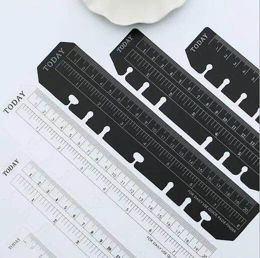 A7 Index Divider Ruler for Planner Notebook Loose-leaf Separator Page Today Binder Divider Ruer Bookmark School Office Supplies
