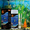 6 in 1 Aquarium Water Test Kit for Freshwater Saltwater Pond Fish Tanks Water Test Strips