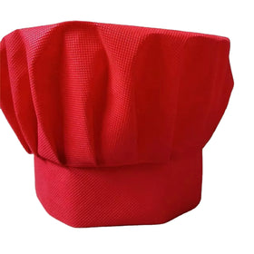 Red Disposable 80gsm Non Woven Chef Hat Kitchen Catering Accessories Food Restaurant Home School Hotel Birthday Party