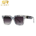 CC3262 Famous Brand Designer Sunglasses One-Piece Luxury Custom Retro Square Oversized Sunglasses UV400