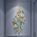 55*130*6cm Chinese Style Living Room Porch Wall Decoration Wrought Iron Wall Hanging Decorative Pendant