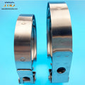 JTLD 2.25Inch Stainless Steel Exhaust V Band Clamp Quick Release 304 Stainless Steel Male Female Flange