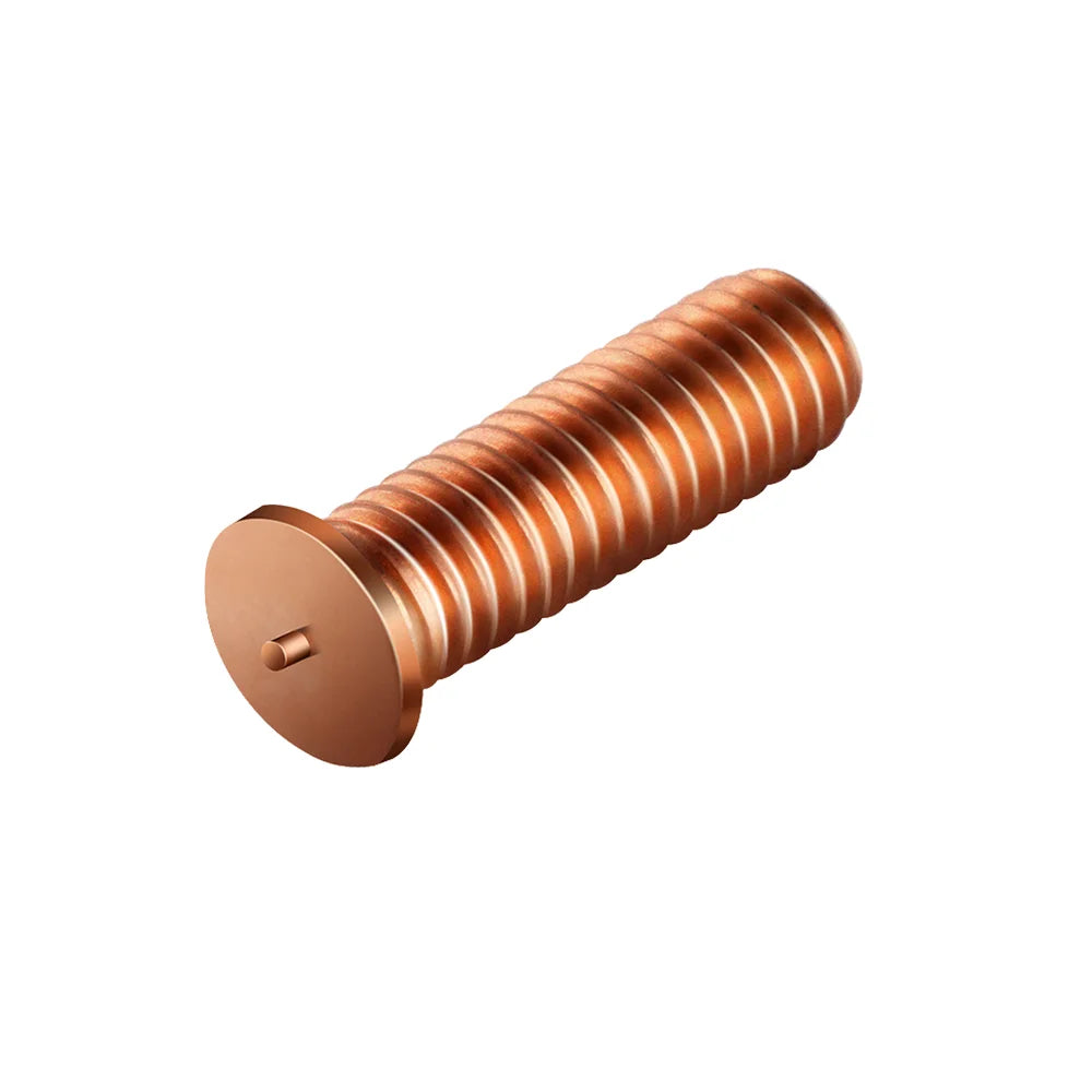 1/4"-20 X1/2" Copper Steel Weld Stud
