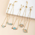 Multi Style Customizable Turtle Heart Love Box Chain Adjustable Bracelet Animal Charm Connector Bracelet