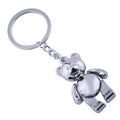 Wholesale Promotional Fashion Cute Metal 3D Bear Key Chains Toys Teddy Bear Keychain Valentine's Day Gift Keyring Charm Pendant