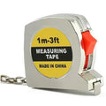 1M/3FT Multifunctional Mini Retractable Steel Metric and Inch with Slide Lock Measuring Tape