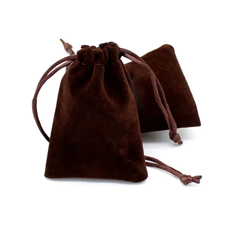 Factory New Custom Wedding Necklace Packaging Bag Jewelry Travel Small Pouch With Logo Velvet Gift Bags for Jewelry
