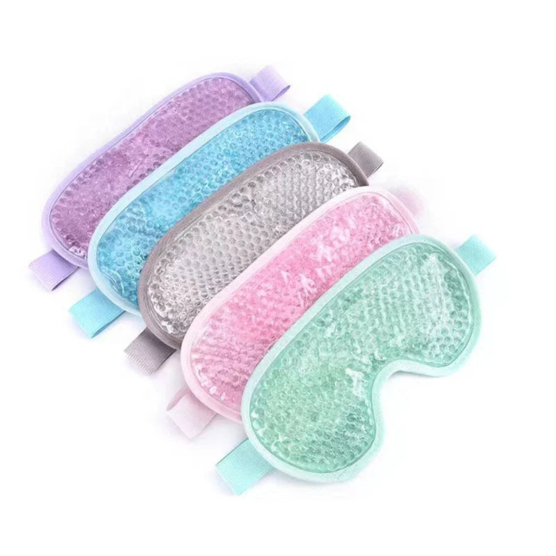 Custom Heated Eye Mask Hot Cold Therapy Gel Bead Ice Water Sleeping Mask Gel Ice Pack Reusable Ice Headache Relief Gel Eye Mask