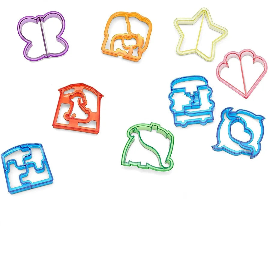 Lunch Box Accessories for Kids Cute Leafty Plastic Sandwich Cutters Vegetable and Fruit Cutter Utensils