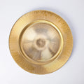 Wholesale Luxury Round Glass Gold & Silver Dinner Dishes Cheap Decorative Charger Tray for Weddings Banquets Restaurants
