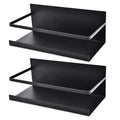 Single Tier Black Magnetic Spice Rack Organizer Shelf Refrigerator Side Storage Holder and Rack