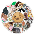 50Pcs Cute Rabbit Animal Cartoon Decorative Stickers for Girl Student Notebook Diary Skateboard Luggage Laptop Sticker