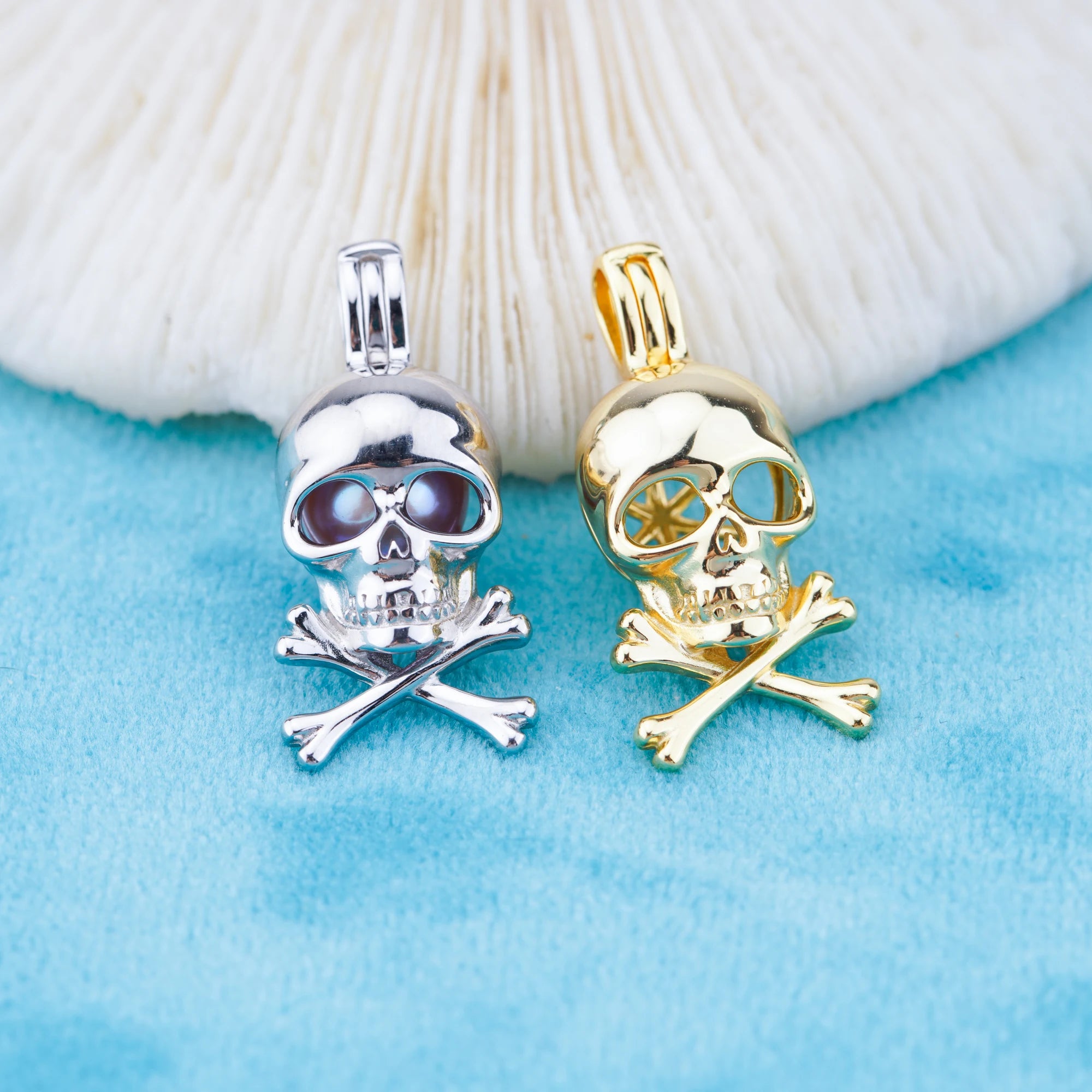 C030127 Sterling Silver Freshwater Pearl Cage Pendant Necklace Jewelry Locket for Pearl Party