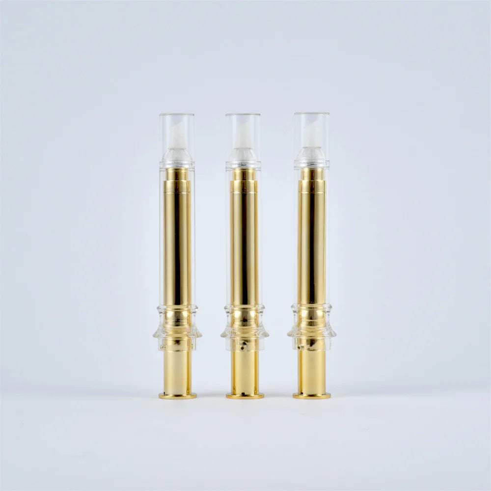 Plastic Cosmetic 5/10/20ml Serum Syringe Eye Cream Airless Bottle Airless Syringe Bottles for Cosmetic Disposable Syringe Tube