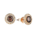 YH JEWELLERY Factory Price Wholesale Hot Sale Hip Hop Fashion Cz Round Gold Silver 925 Silver Needle Earring