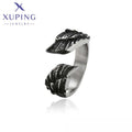 15504 XUPING JEWELRY Black Gun Color Elegant Stainless Steel Custom Couple Wedding Fashion Fine Jewelry Ring