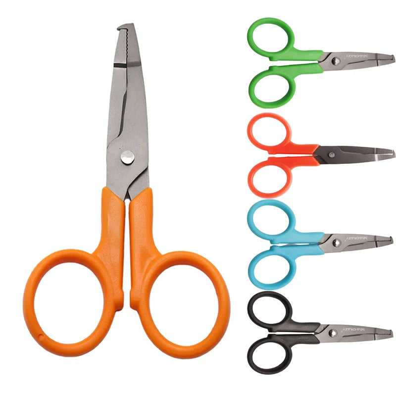 Stainless Steel Coated Titanium Alloy Multi-purpose Small Scissors Fish Control Pliers Rust Proof Mini Fishing Gear Wholesale