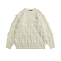 Mens Cotton Crewneck Screen Print Sweatshirt Oversized Ribbed Sweatshirts for Men