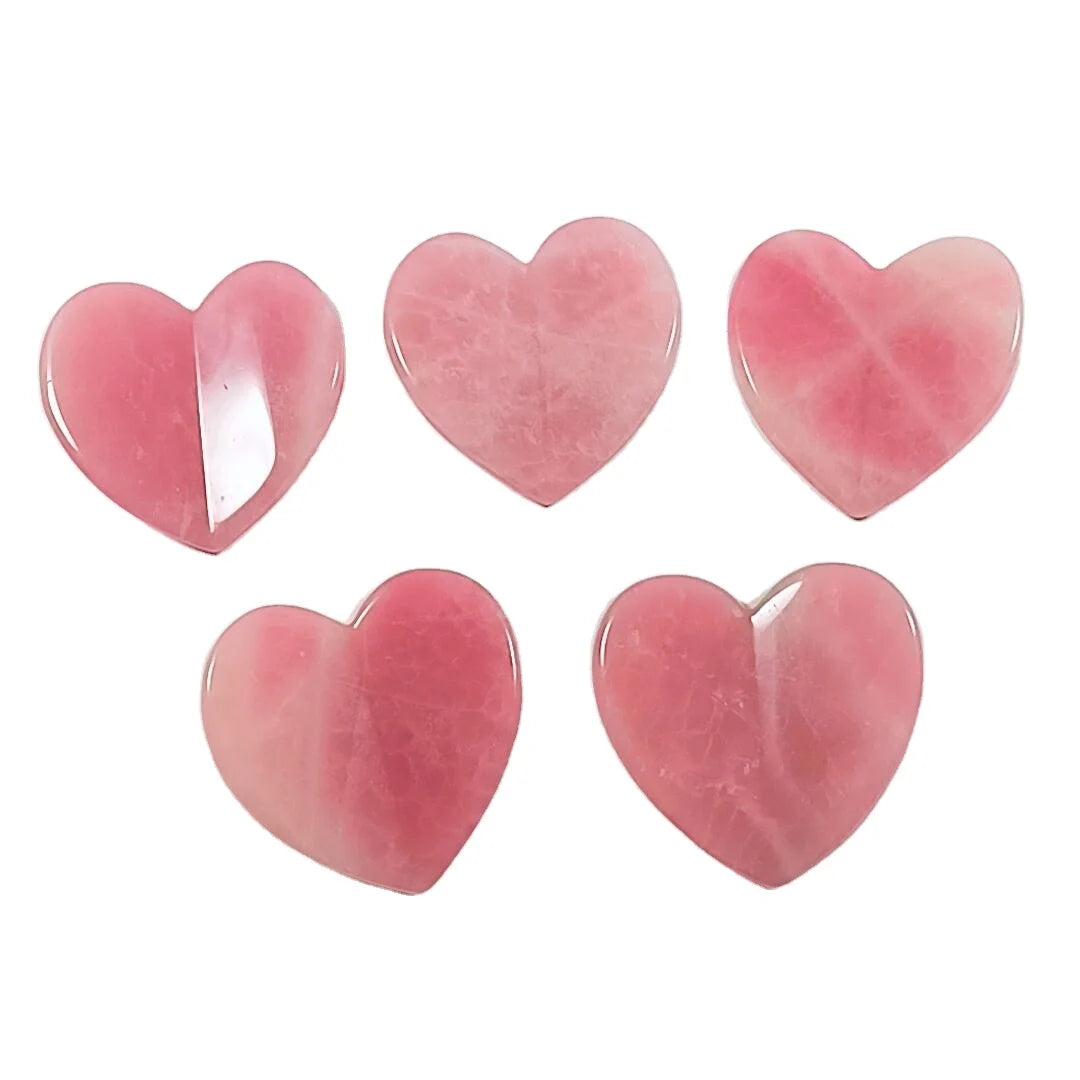 HZ Hot Sale Heart Shape Gua Sha Rose Quartz Private Label Guasha Stone for Personal Health