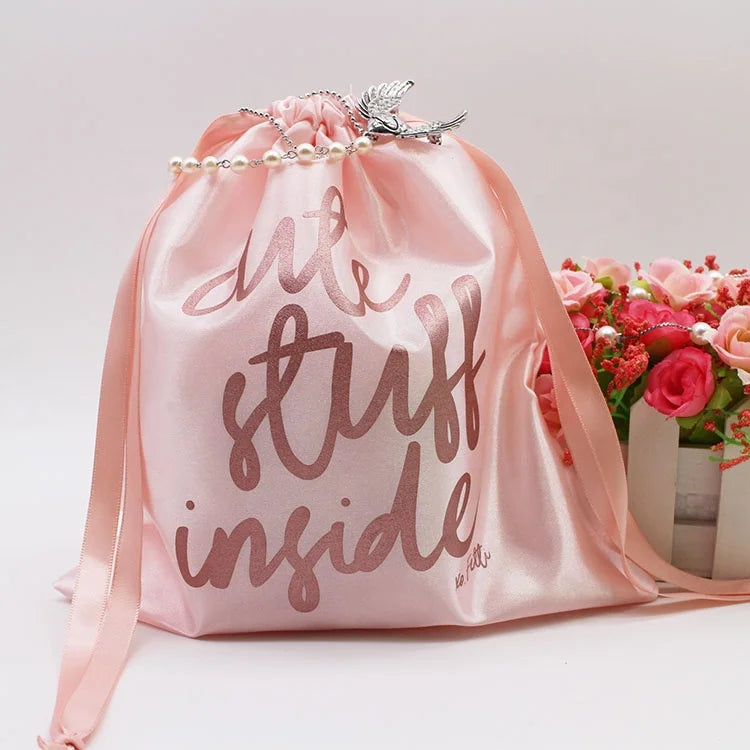 Eco-Friendly Organza Satin Drawstring Wedding Favor Bags Velvet Jewelry Party Gift Pouch for Candy Watches