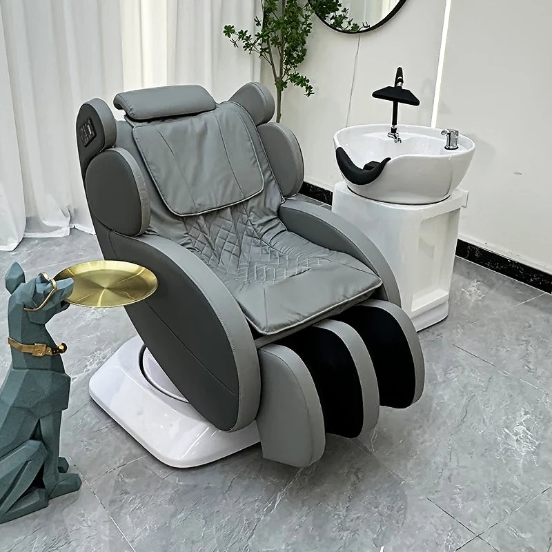 New Electric Massage Rotatable Shampoo Bed with Customizable Colors 2 Motor Massage Bed for Salon