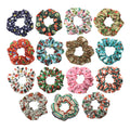 Wholesale Christmas Hair Scrunchies Soft Elastic Hair Bands Scrunchy Ties Christmas New Year Girls Hair Accessories for Women