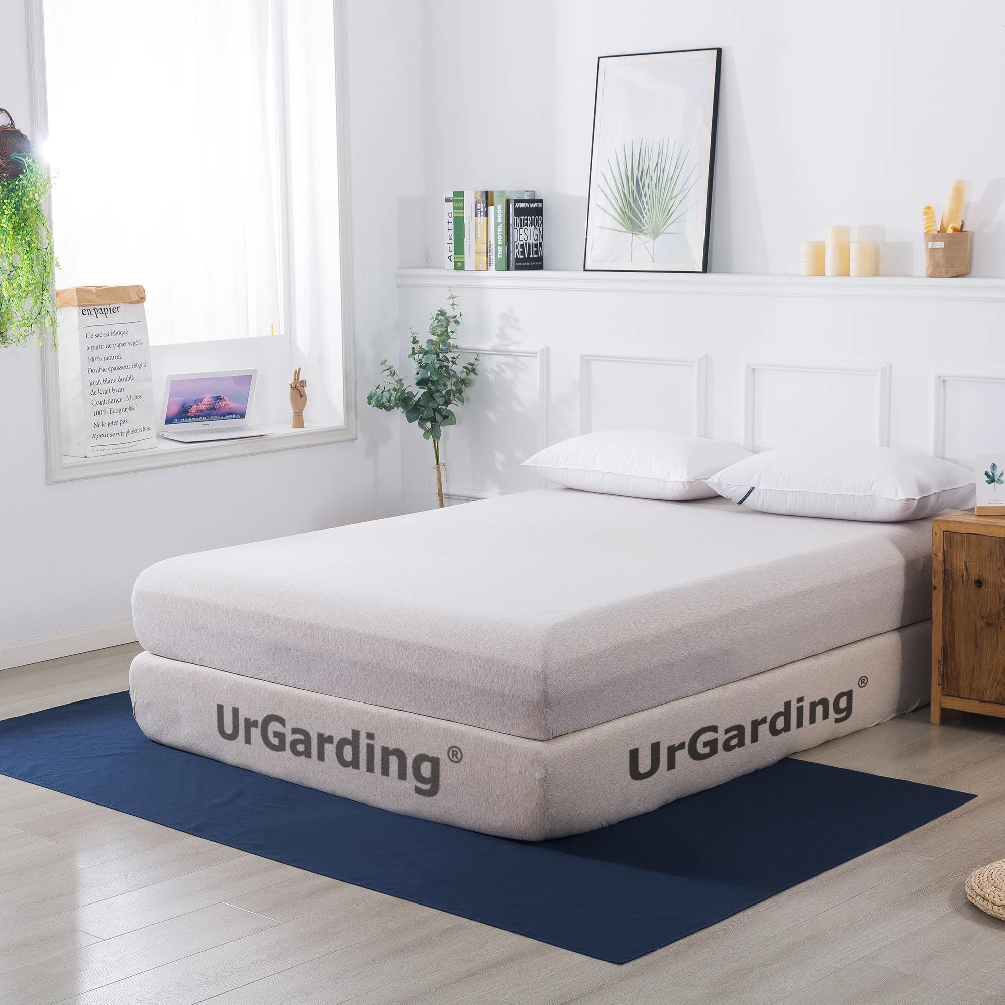 Earthing Fabric Get Grounded Earthing Sheet Stainless-steel Conductive Shielding Ground EMF protection Floor Mat for King Bed