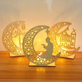 2025 LED Lantern Wood Light for Ramadan Decorations Eid Mubarak Party Decorations