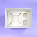 XJH 2 Cavities Cupcake Bento Boxes With Clear Lid Bakery Box Cake Packaging Muffin Cup Cake Bento Box for Birthday Party