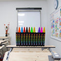 High Quality 8 Pcs Neon Color 6mm Liquid Chalk Markers Wet Erase Dual-Sided Fine Polyester Tip Oblique Brush DIY Art Drawing