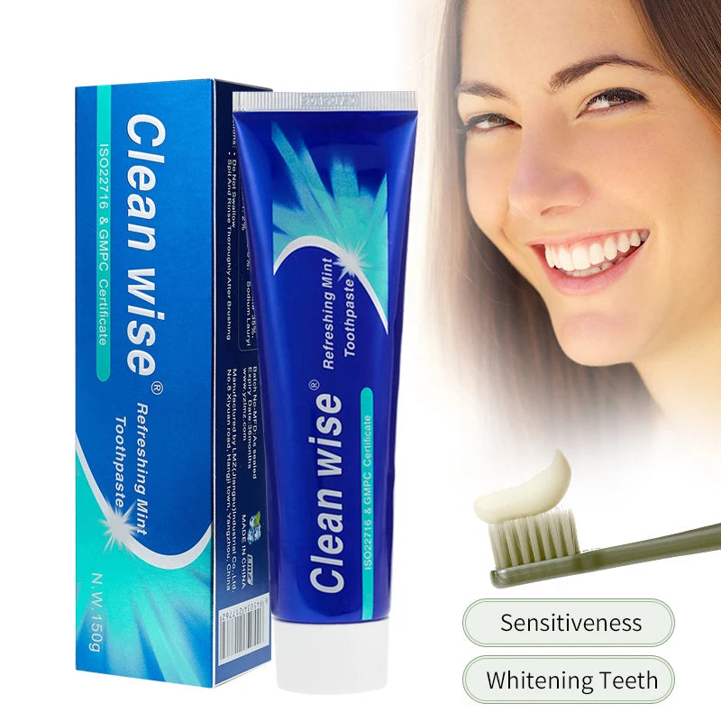 Custom Wholesale Fluoride Anti Caries Sensitive Whitening Teeth Mint Toothpaste Manufacturer With Logo