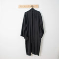 Summer Short Sleeve Belted Unisex Black Sustainable Linen Bathrobe 100% Linen Beach Kimono