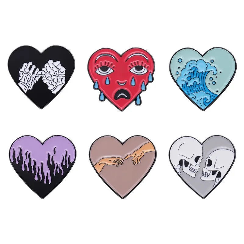 Hot Sale Alloy Enamel Animal Shaped 3D Brooch for Love Pin Cufflink with Letterpress Printing Art