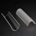 Custom Manufacture Bent Glass Tube Customize Borosilicate Glass Half Tube
