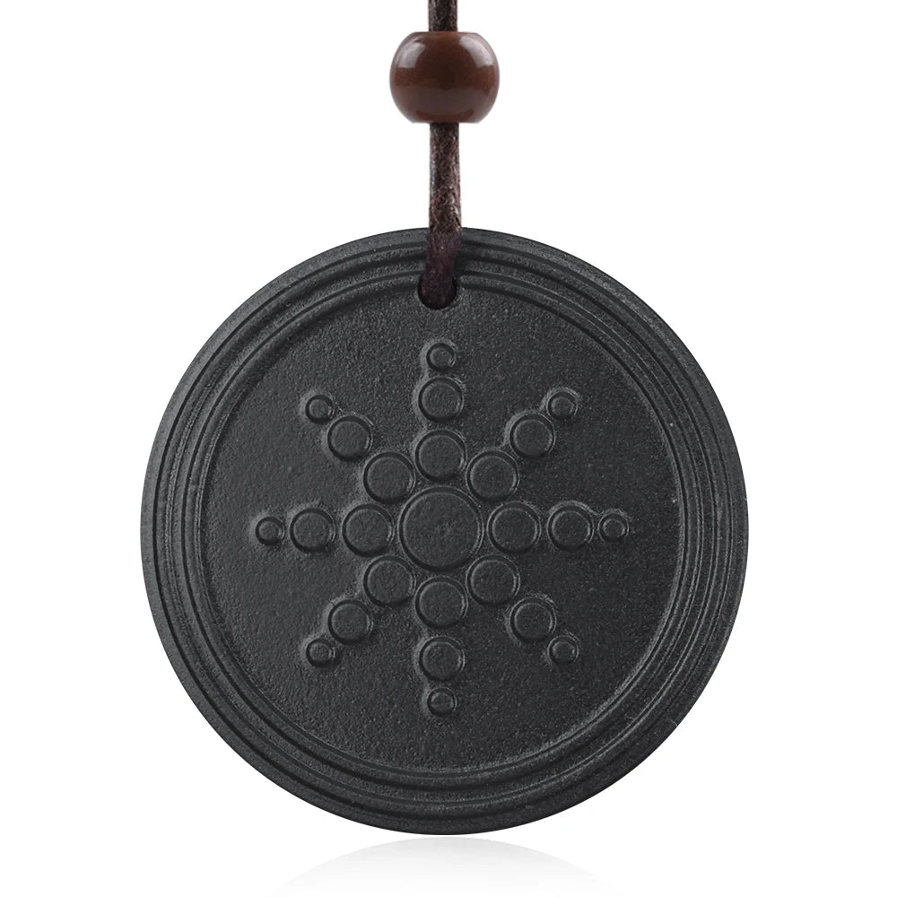 Hot Sale Lava Quantum Scalar Coin Pendant Energy Design Scalar Jewelry Charms With Nano Card & Box