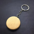 Custom Laser Engrave Name Keyring Blank Wood Keychains for Personalized DIY Crafts